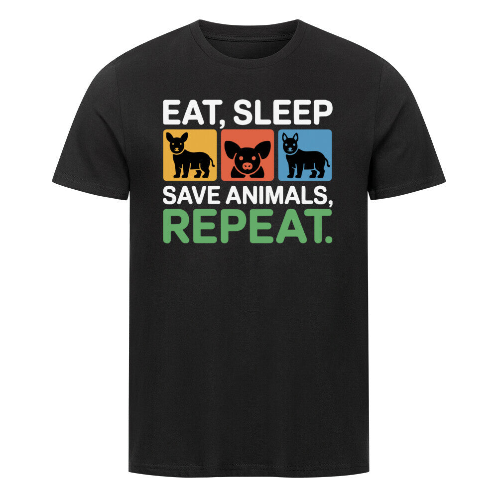 EAT SLEEP SAVE Premium Organic Shirt