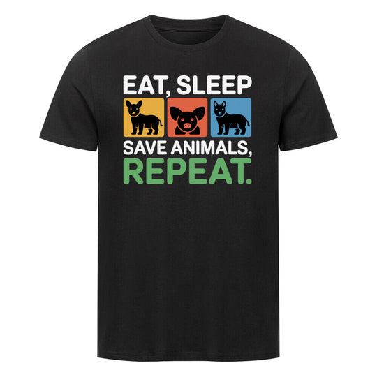 EAT SLEEP SAVE Premium Organic Shirt