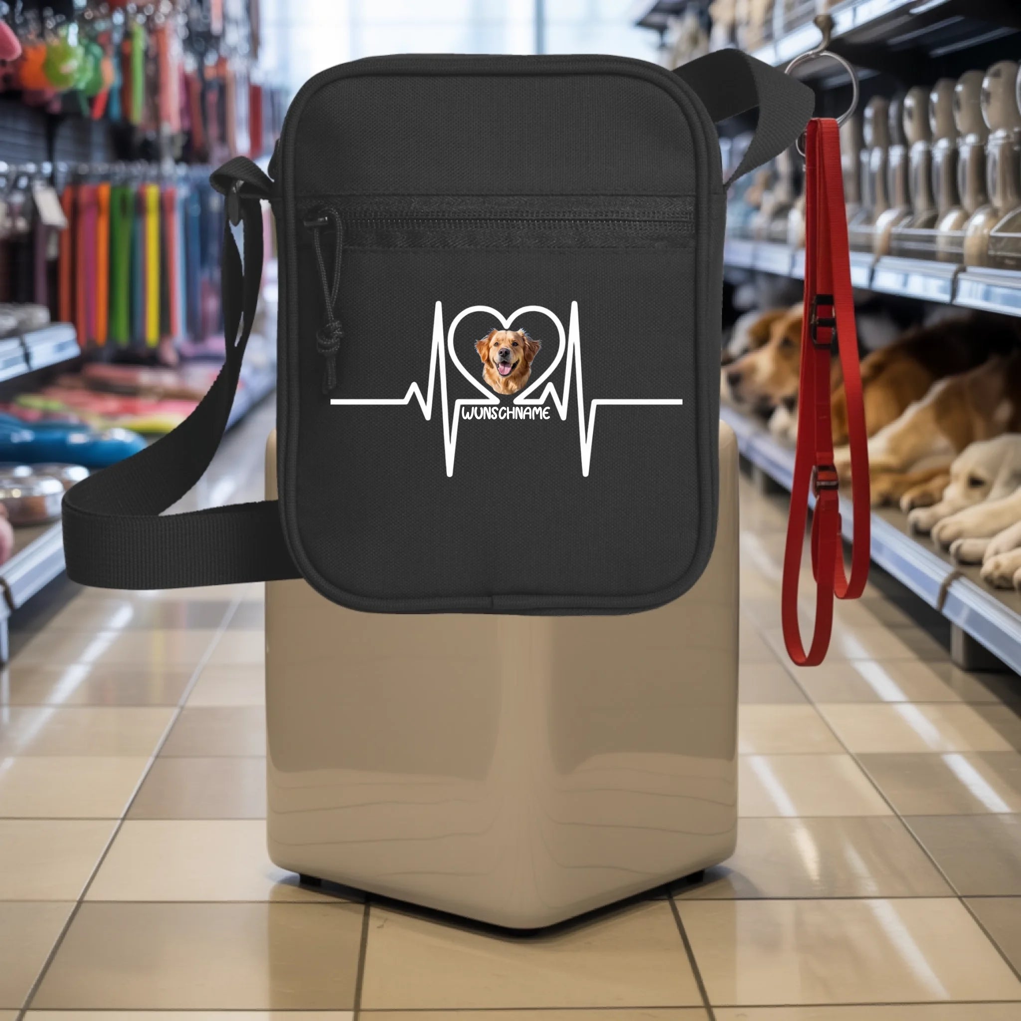 HUNDEHERZ TASCHE - personalisierbar-Merlemagic