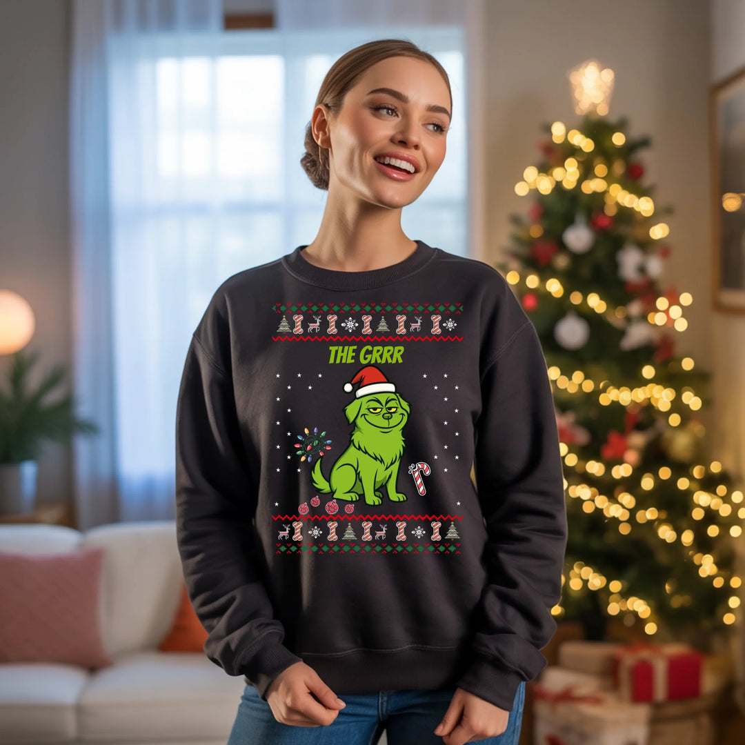 Personalisierbarer Sweater aus Baumwollmischgewebe – Unisex