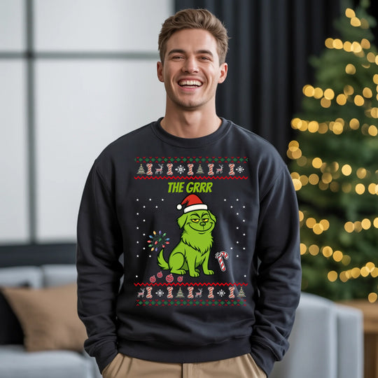 Personalisierbarer Sweater aus Baumwollmischgewebe – Unisex