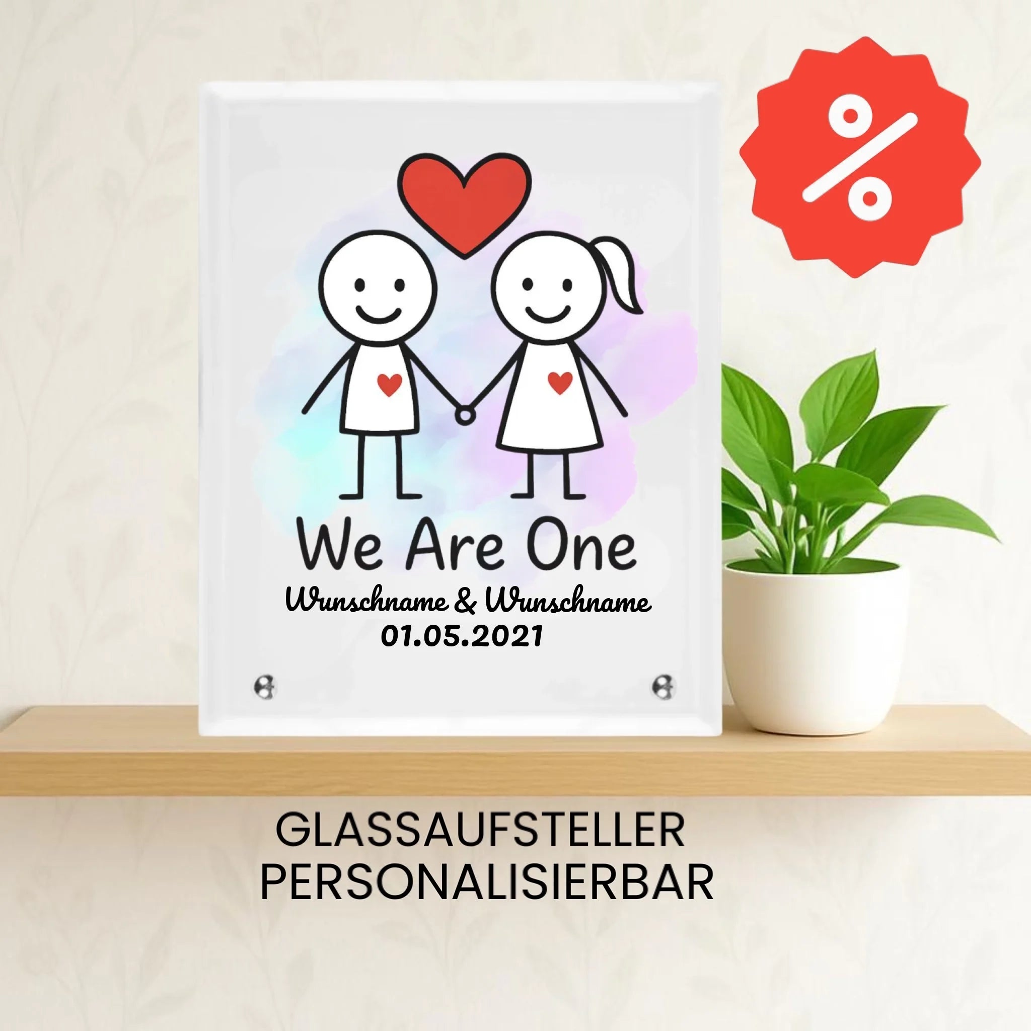 WIR SIND EINS auch Tasse und Kissen -personalisierbar-Merlemagic