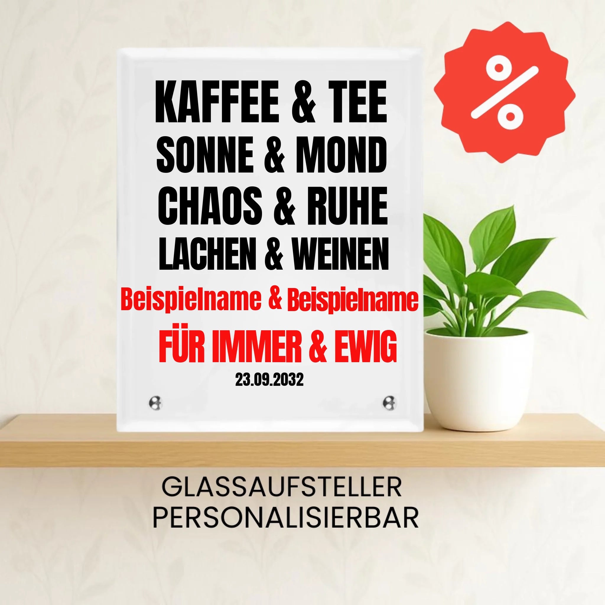 KAFFEE & TEE auch Tasse und Kissen -personalisierbar-Merlemagic