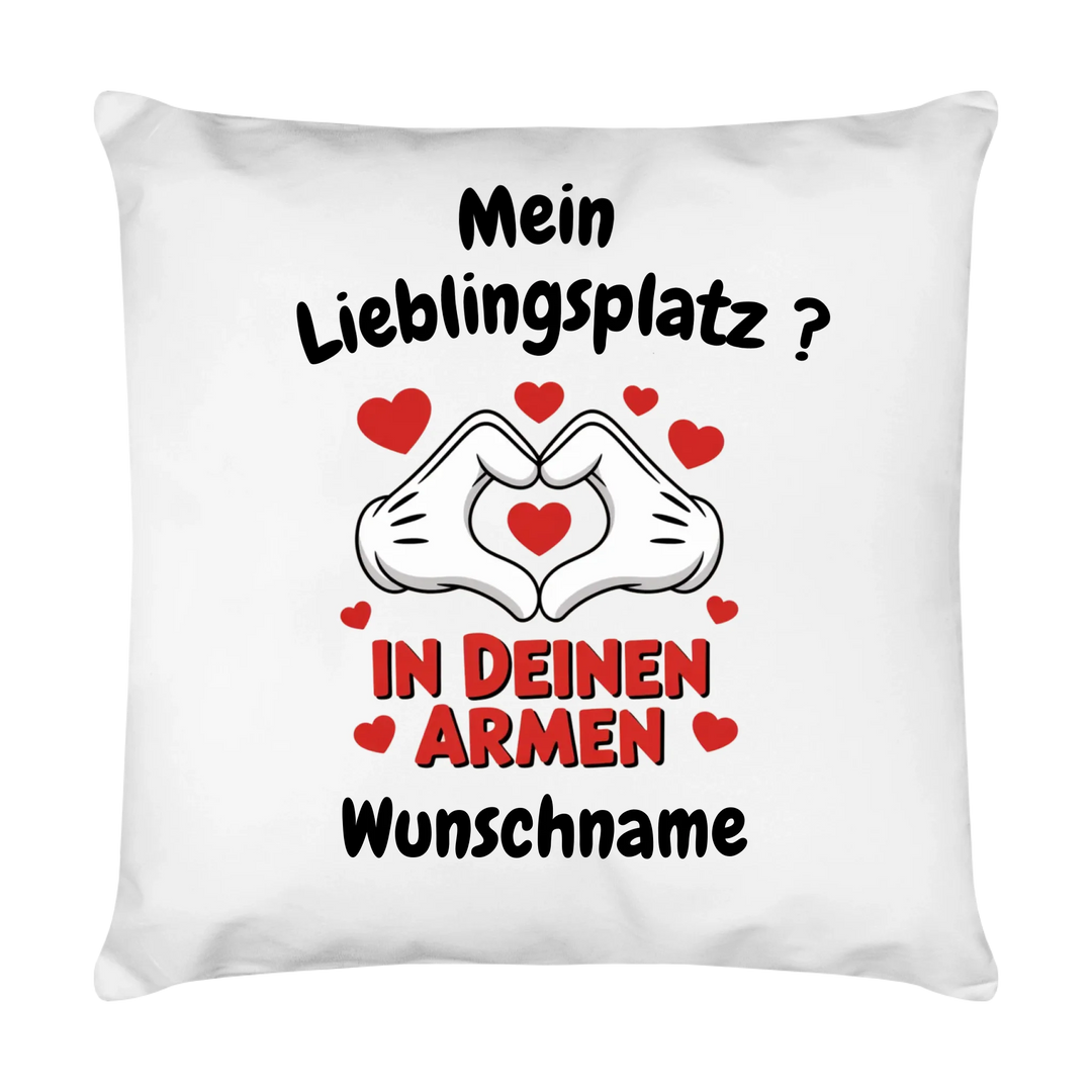 Mein Lieblingsplatz ? auch Tasse und Kissen -personalisierbar
