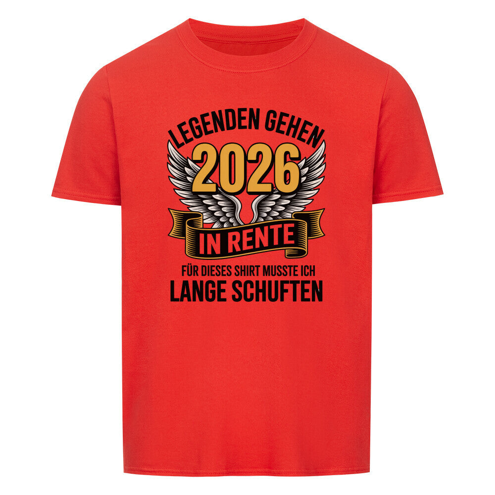 Legenden gehen in Rente Basic Shirt Unisex-Merlemagic