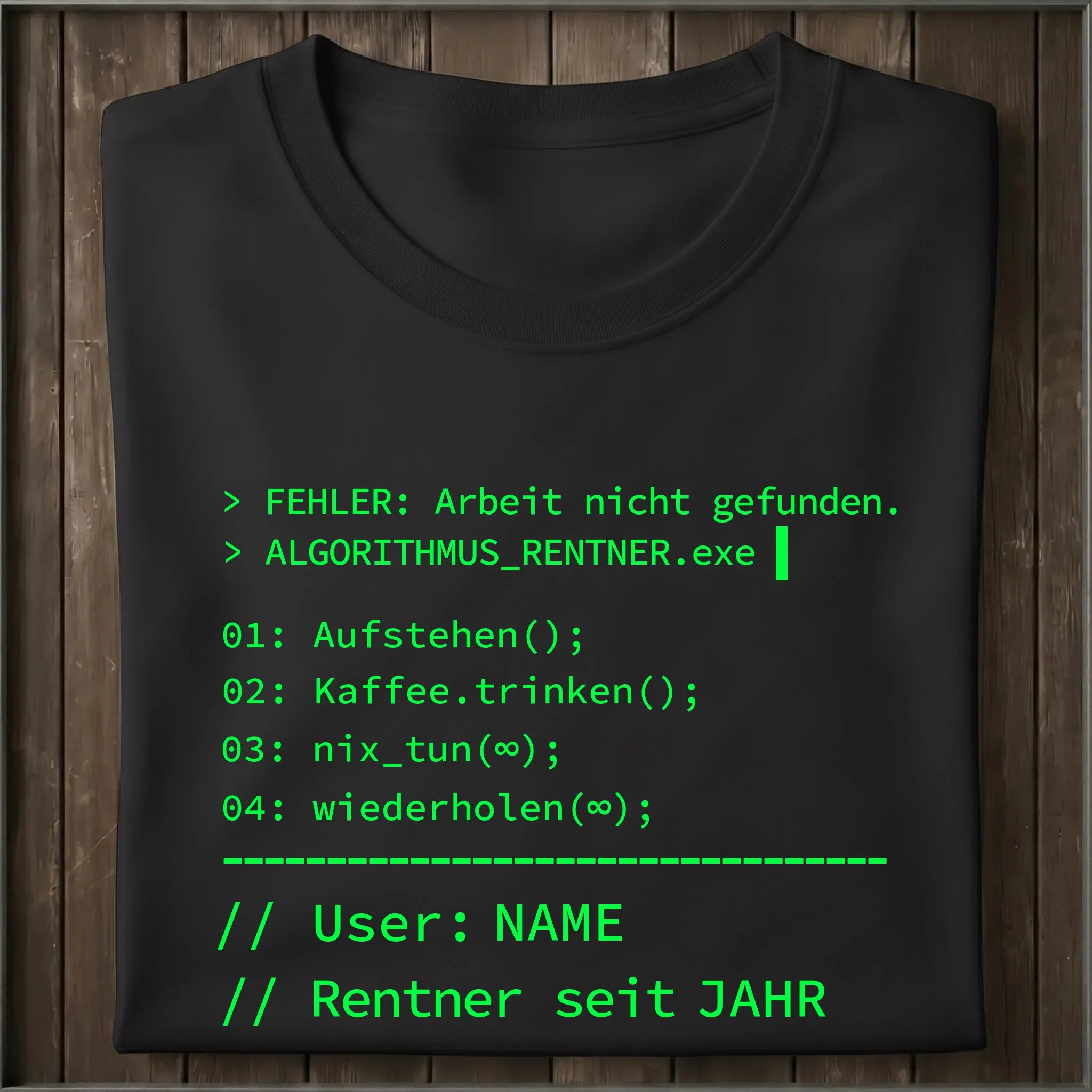 Algorithmus Rentner EXE.... - personalisierbar-Merlemagic