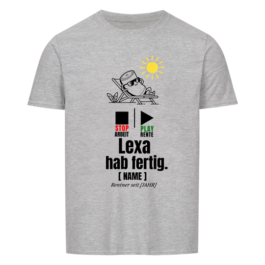 LEXA ich habe fertig - personalisierbar-Merlemagic