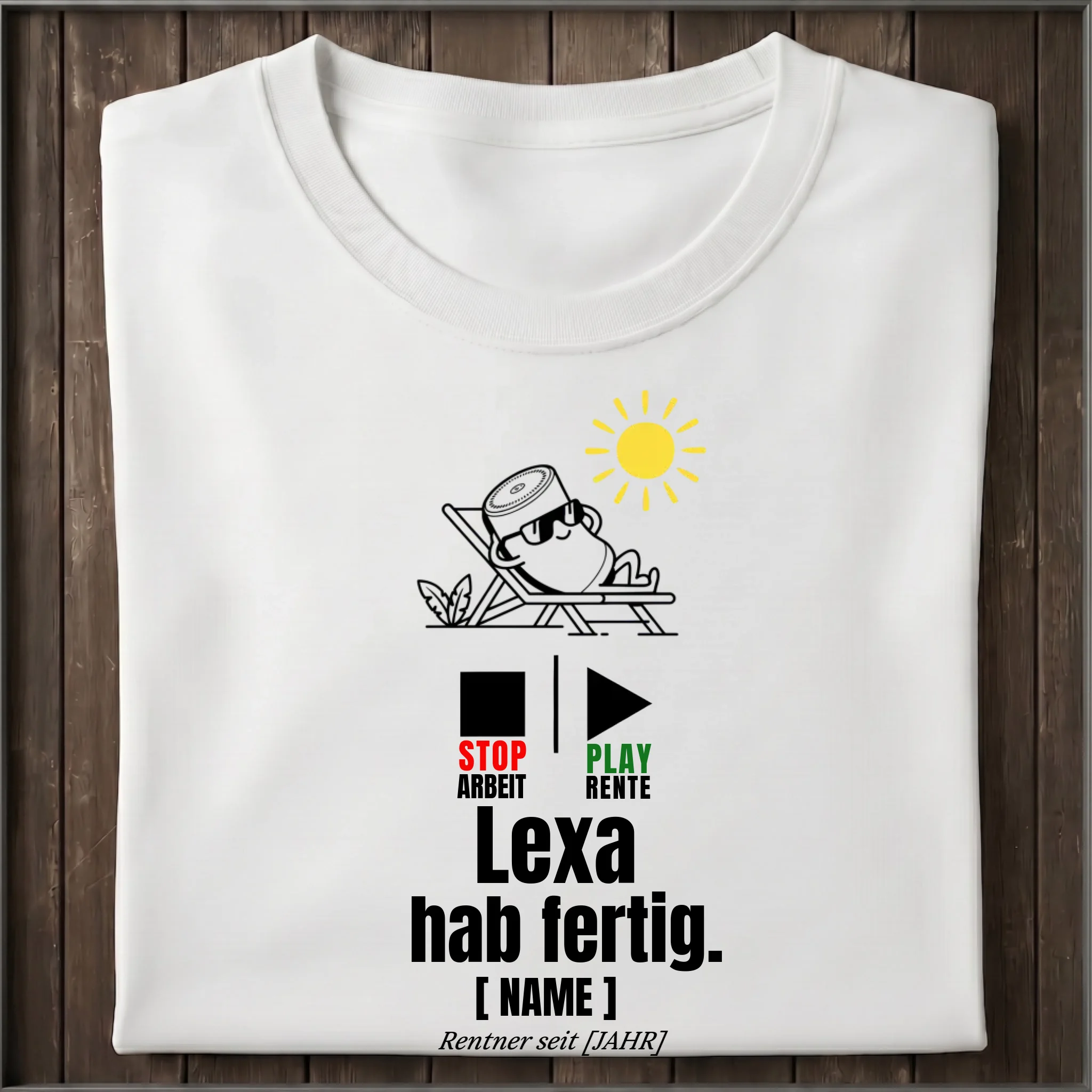 LEXA ich habe fertig - personalisierbar-Merlemagic