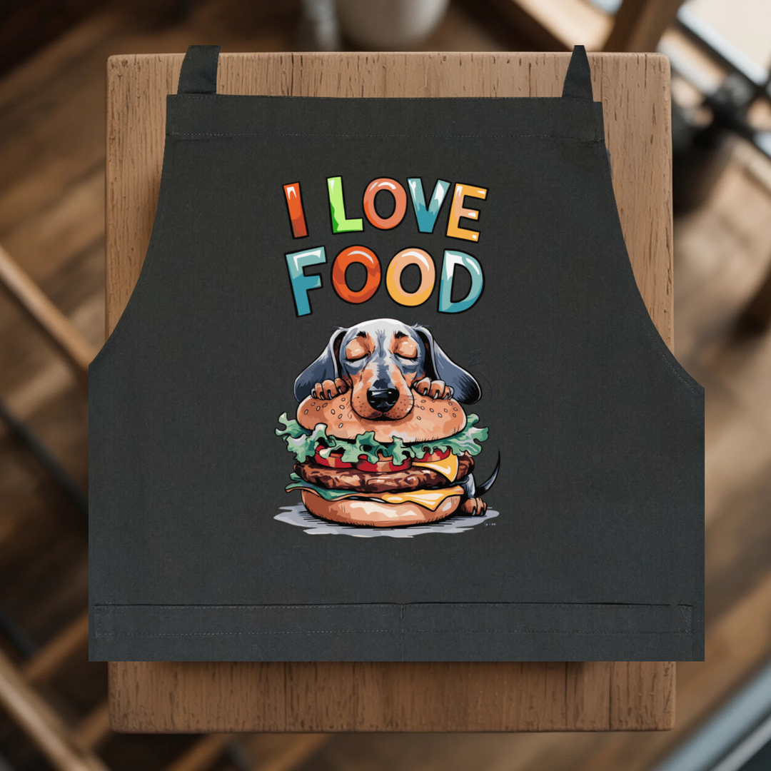 I LOVE FOOD Latzschürze
