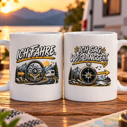 Ich fahre & Ich sag, wo's langgeht Tassen-Set