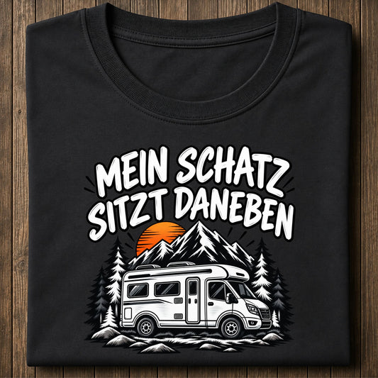 Mein Schatz sitzt daneben Shirt Unisex