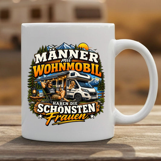 Männer mit Wohnmobil Tasse