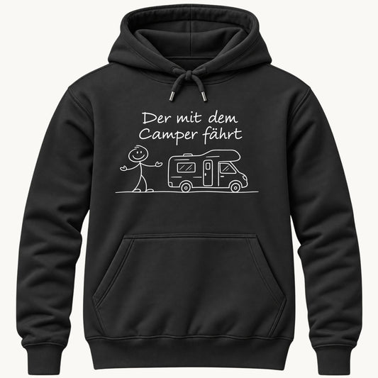 Der mit dem Camper fährt Kapuzenpullover Unisex