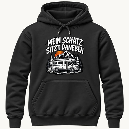 Mein Schatz sitzt daneben Kapuzenpullover Unisex