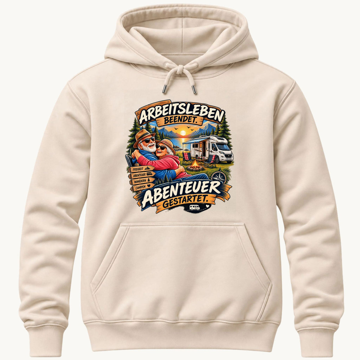 Arbeitsleben beendet Kapuzenpullover Unisex
