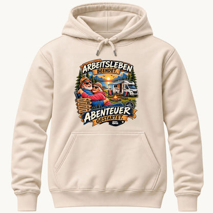 Arbeitsleben beendet Kapuzenpullover Unisex