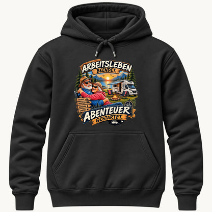 Arbeitsleben beendet Kapuzenpullover Unisex