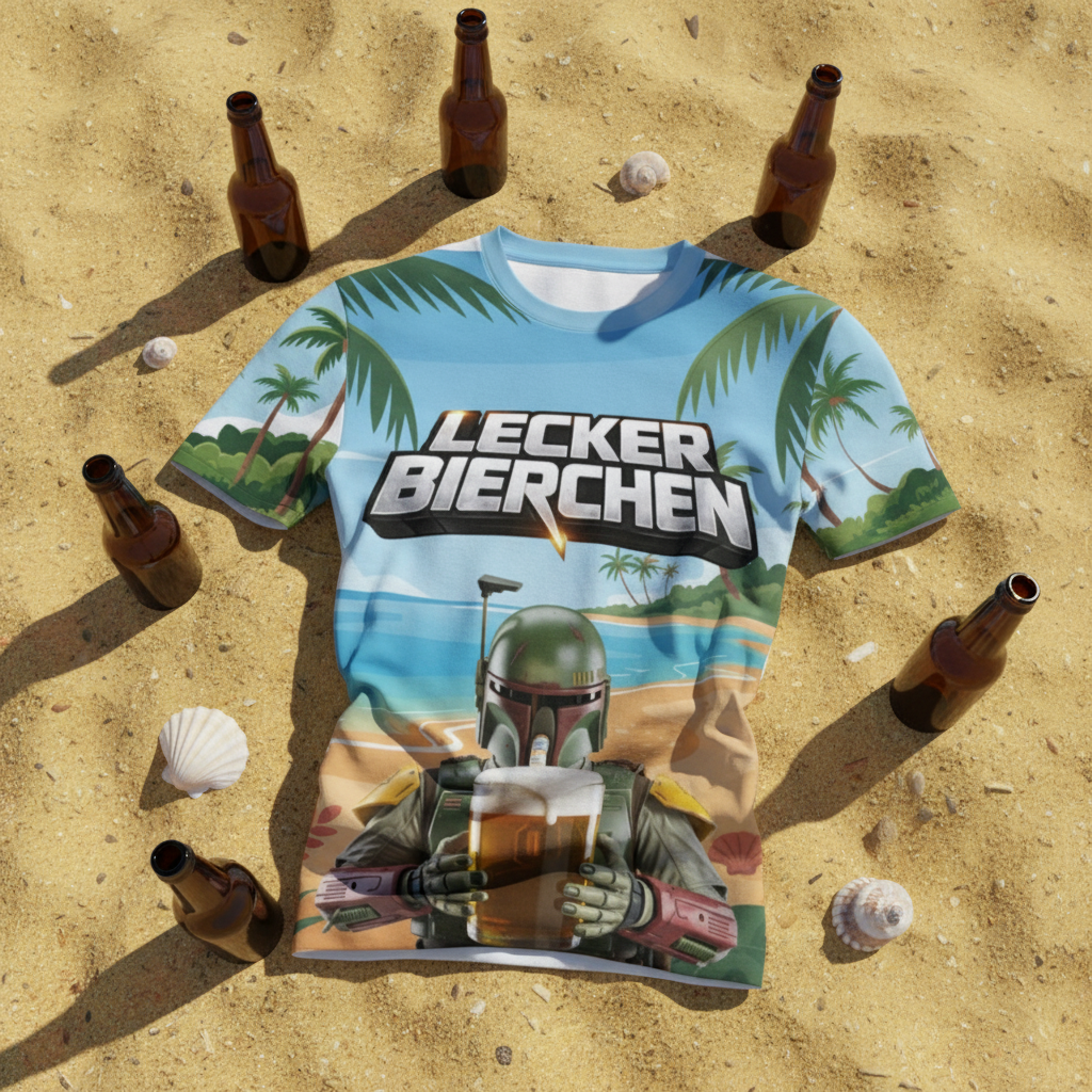LECKER BIERCHEN Alloverprint T-Shirt