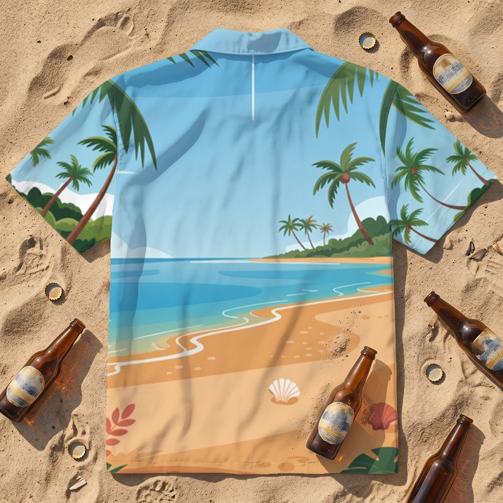 Pivo je ve mně Alloverprint Hawaiihemd