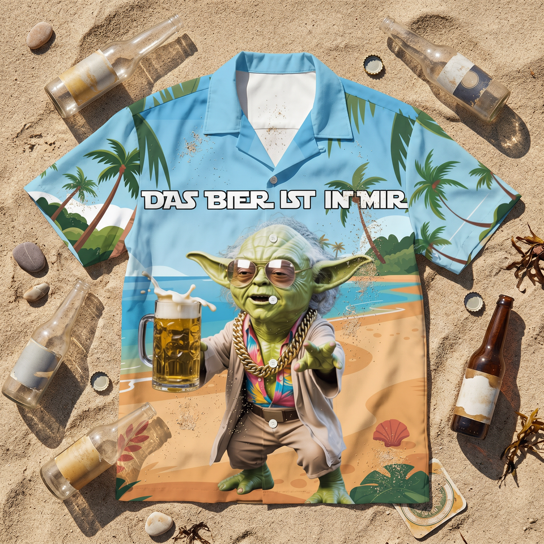 Pivo je ve mně Alloverprint Hawaiihemd