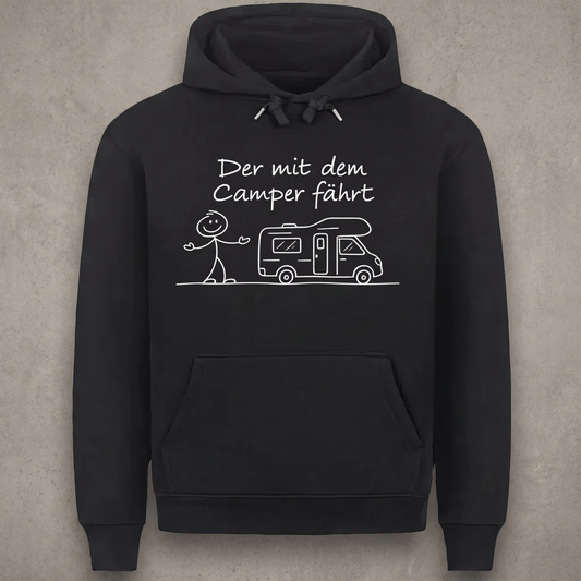 Der mit dem Camper fährt Hoodie Unisex