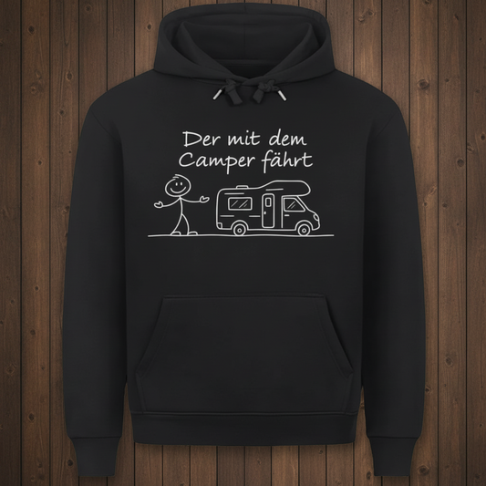Der mit dem Camper fährt Hoodie Unisex