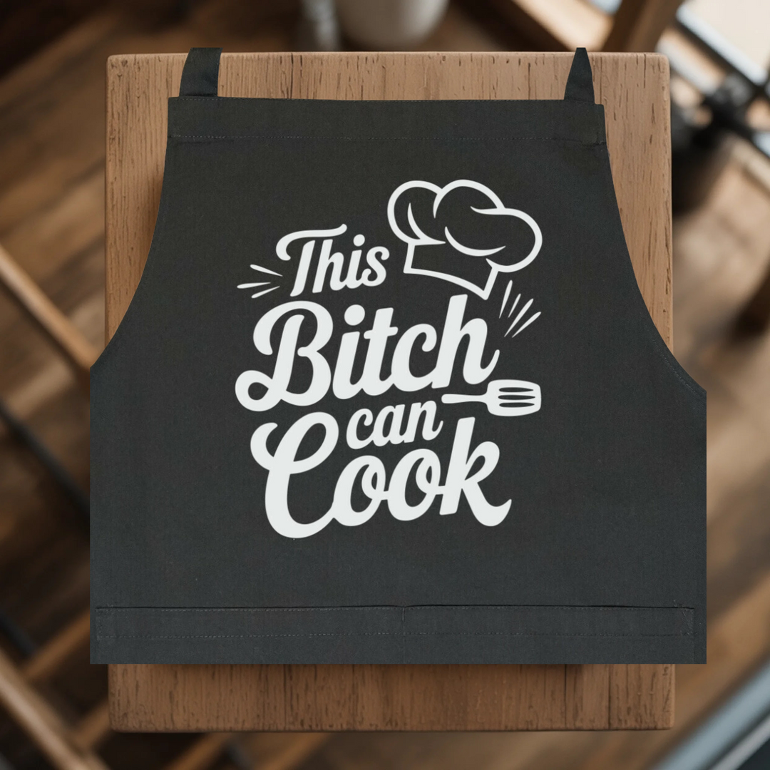 This Bitch Can Cooke – Latzschürze – Unisex Bib Apron