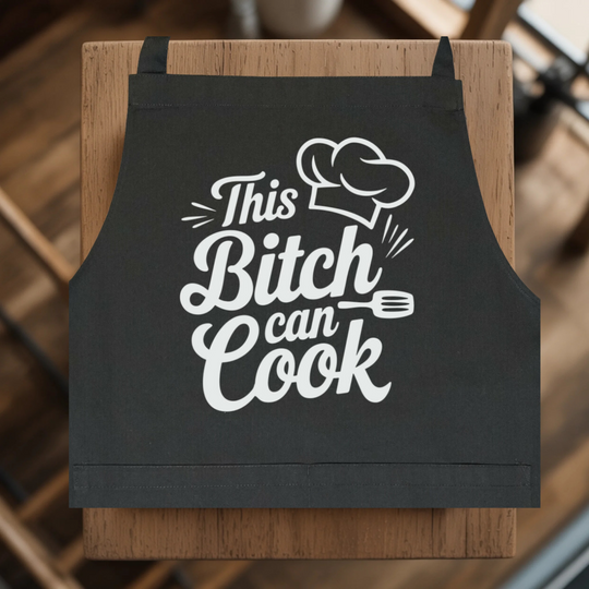This Bitch Can Cooke – Latzschürze – Unisex Bib Apron