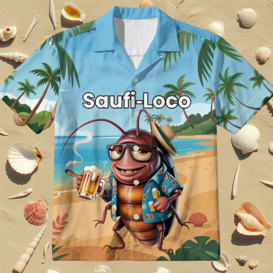 SAUFI -LOCO Alloverprint Hawaiihemd